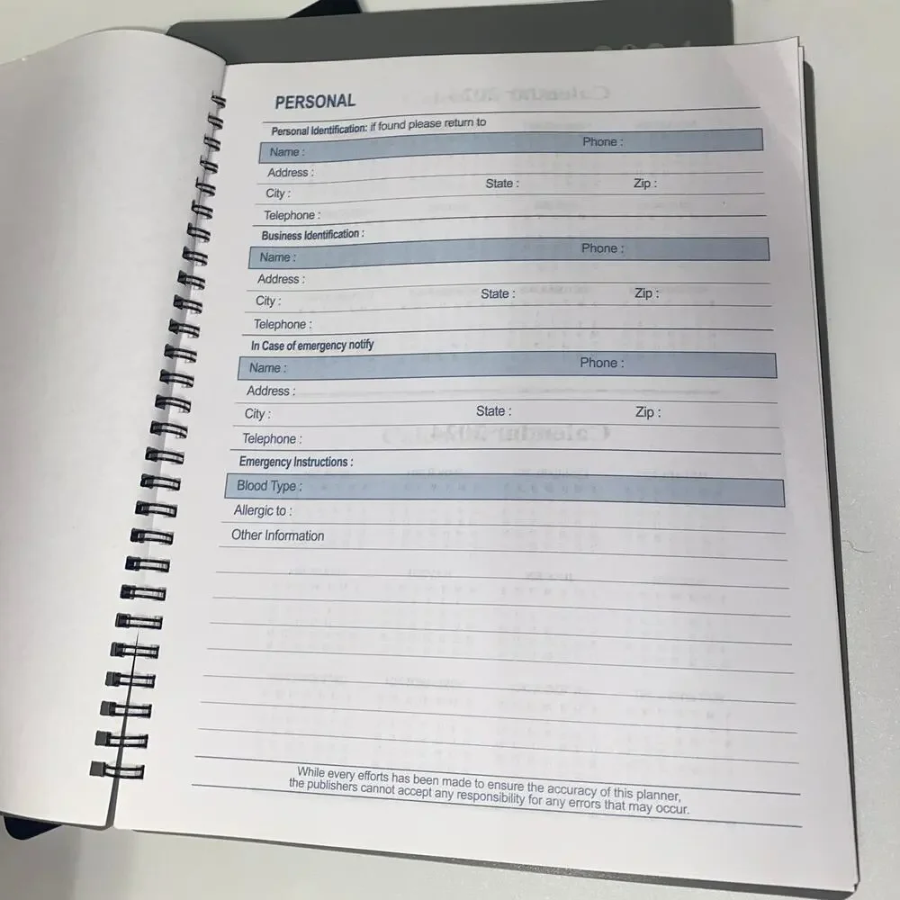 New Signature Series Set of 4 2024 Dated Weekly Monthly Planners